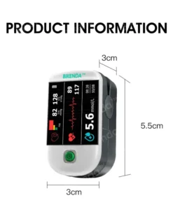 Bikenda™ 3-in-1 Advanced Health Monitor – Blood Glucose, Blood Pressure & ECG with 99.9% Accuracy