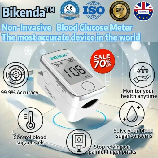 Bikenda™ Precision Glucose Monitoring Premium Non-invasive Medical Device