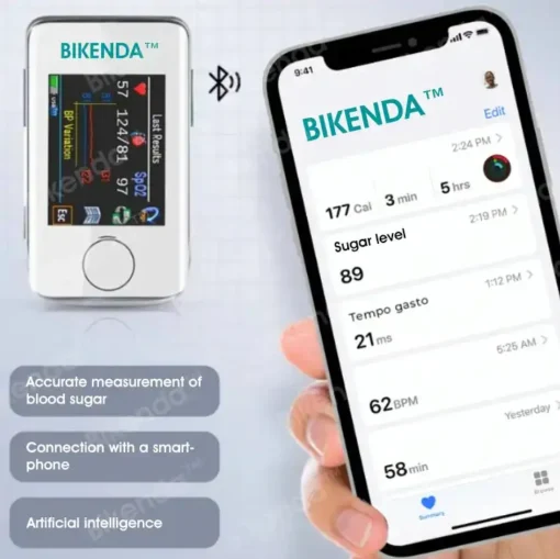 Bikenda™ Premium Next-Generation 3-in-1 Non-Invasive Laser Glucose Meter